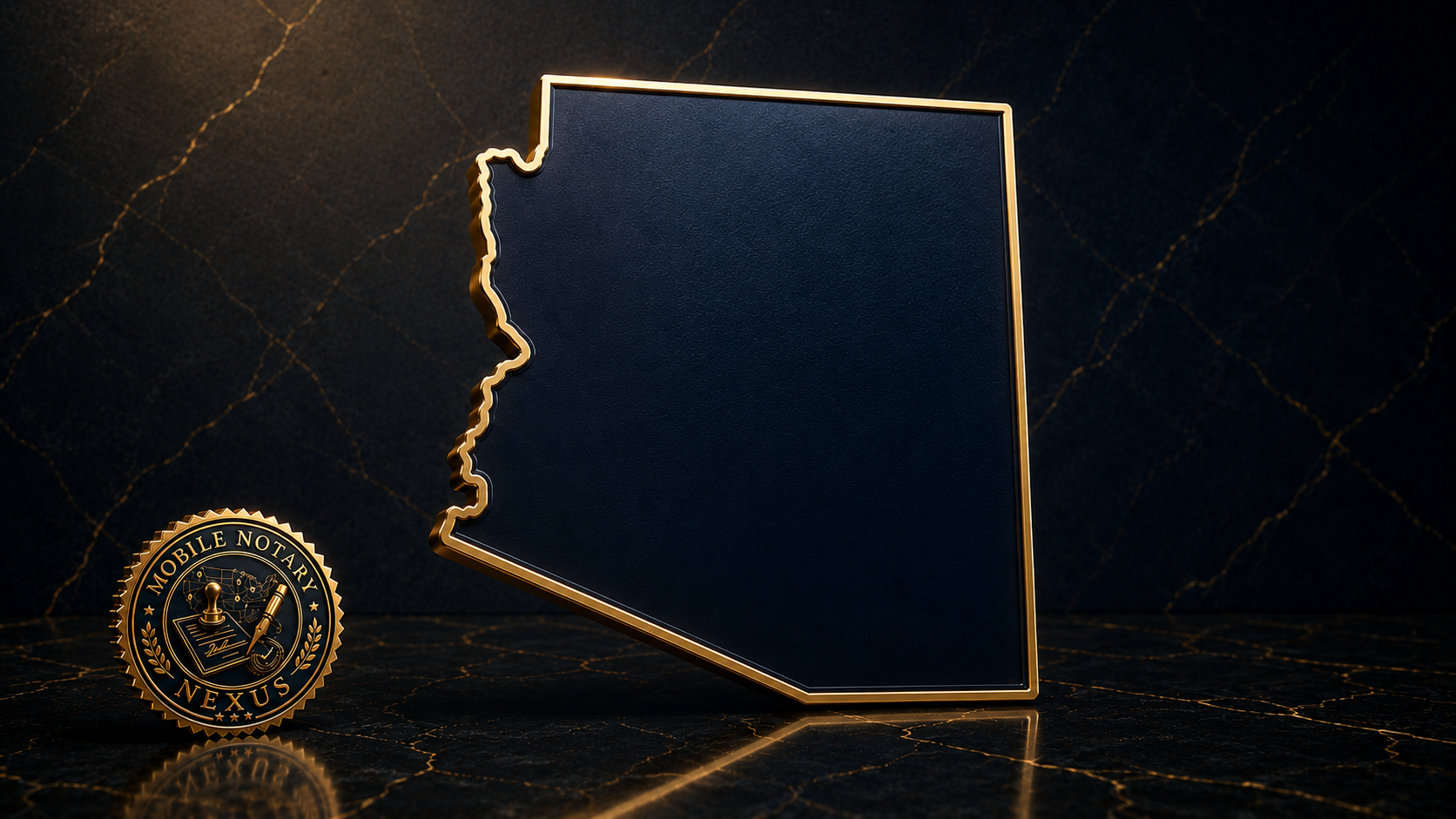 Gold Arizona state outline