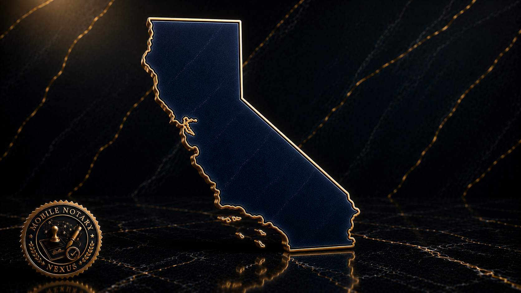 Gold California state outline