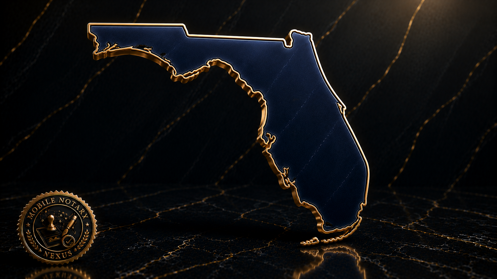 Gold Florida state outline