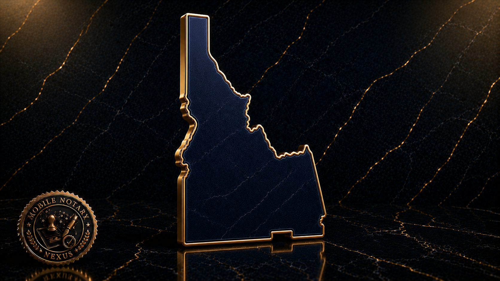Gold Idaho state outline