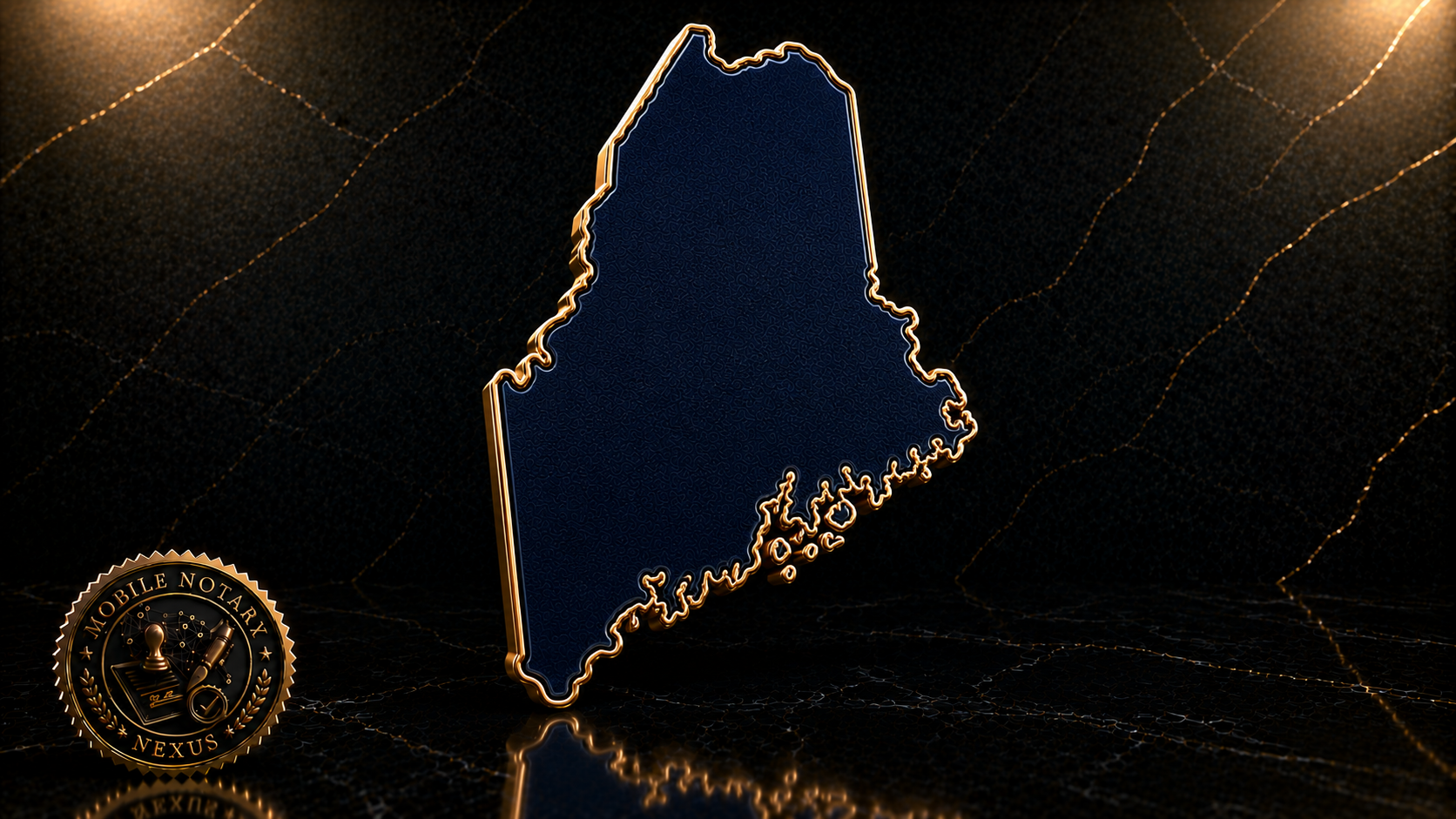 Gold Maine state outline