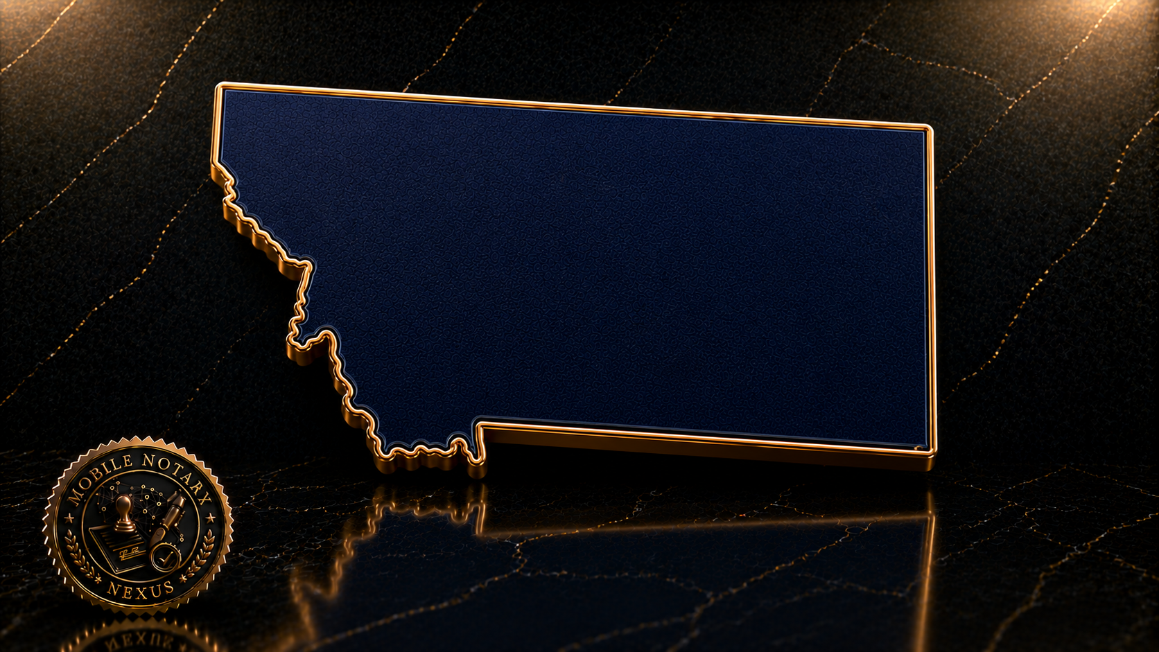 Gold Montana state outline