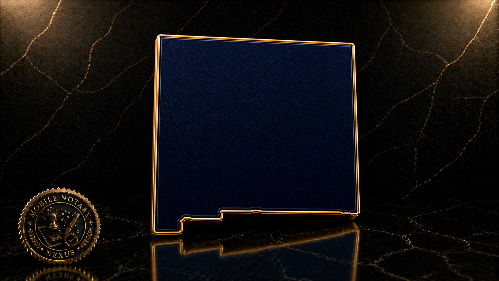 Gold New Mexico state outline