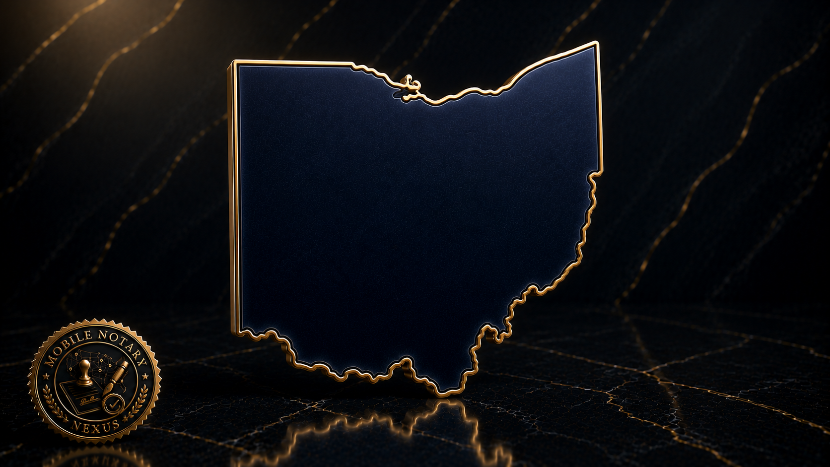 Gold Ohio state outline