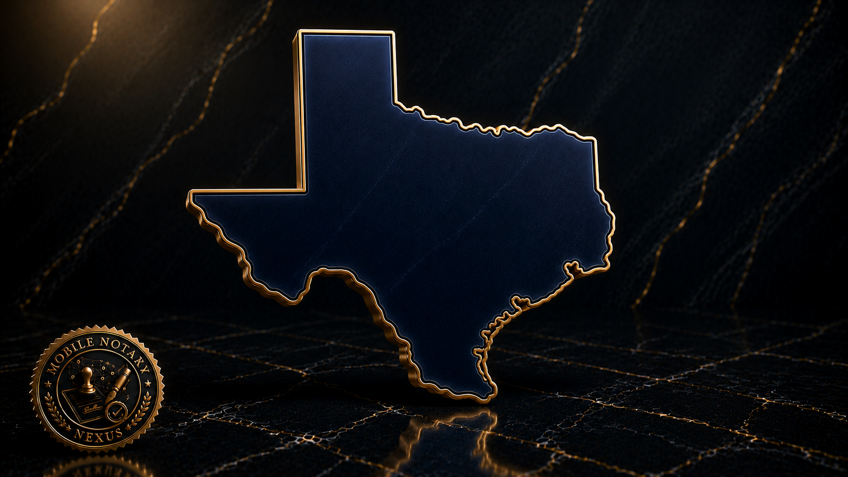 Gold Texas state outline