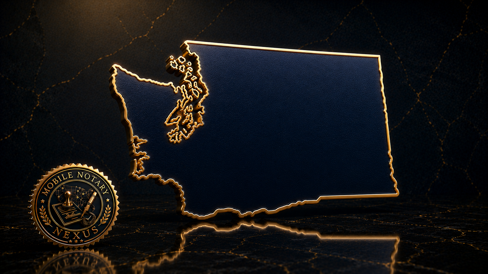 Gold Washington state outline